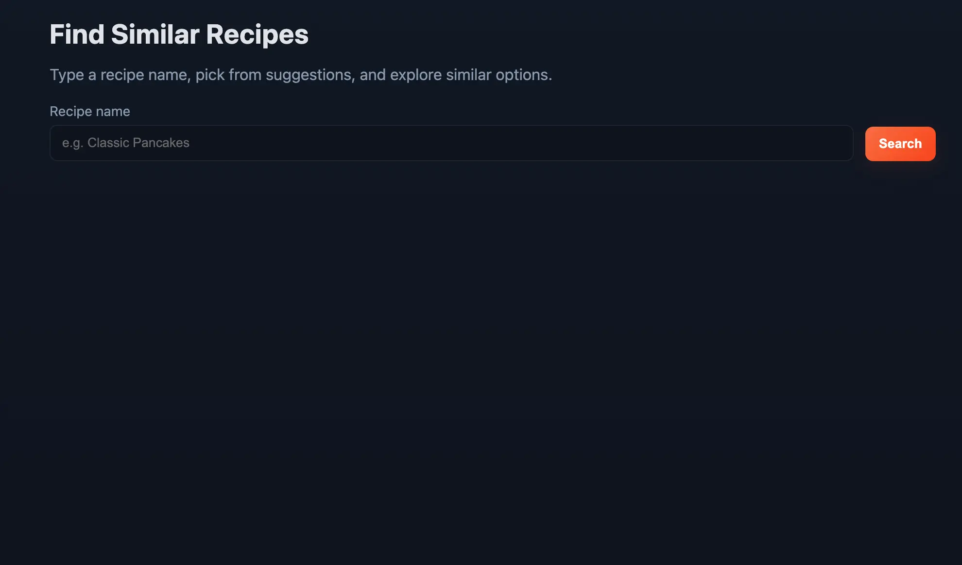 Enter Recipe Title